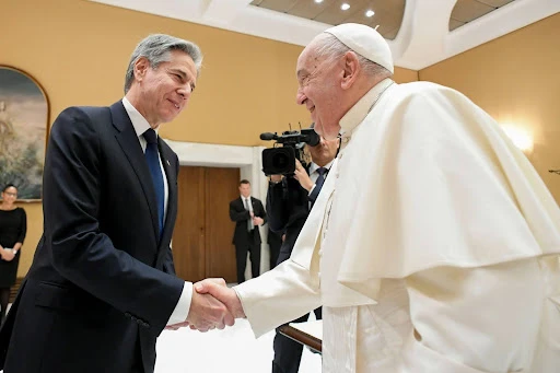 U.S. Secretary Blinken meets Pope Francis: Vatican talks address Middle East and Ukraine