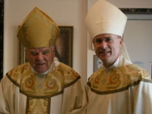 Bishops Michael D'Arcy and Kevin Rhoades