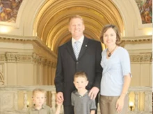 Rep. Mark McCullough with his family