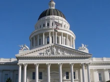 The California capitol building in Sacramento.