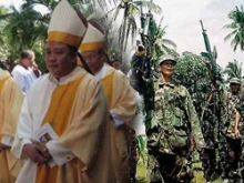 Bishop Martin S. Jumoad and Abu Sayyaf militants.