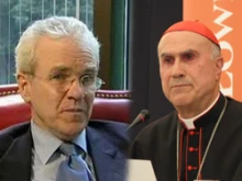 Dr. Richard Fitzgibbons and Cardinal Tarcisio Bertone.