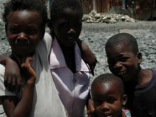 Haitian children who live in Cité Soleil. 