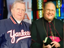 The late George Steinbrenner and Archbishop Timothy Dolan.