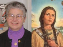 Sister Kateri Mitchell and Bl. Kateri Tekakwitha.