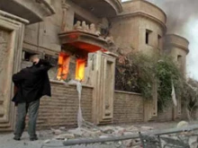 Holy Spirit Church in Mosul after a bomb attack in May 2007.