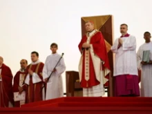 Cardinal Pell celebrating WYD Opening Mass at Barangaroo, Sydney