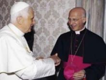 Pope Benedict XVI and Archbishop Angelo Bagnasco