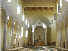 The interior of the new chapel at Our Lady of Guadalupe Seminary.