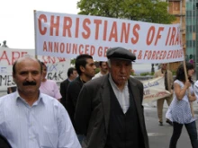 Christians protest the violence directed against them.