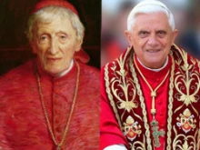 Cardinal John Henry Newman and Pope Benedict XVI.