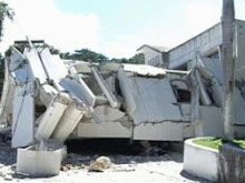 The destroyed seminary in Port-au-Prince. 