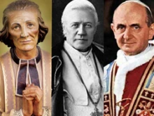 St. Jean Vianney, Pope St. Pius X and Pope Paul VI.