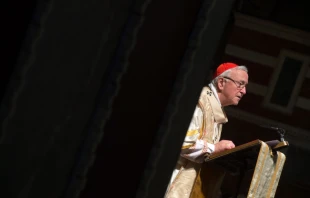 Cardinal Nichols at Westminster Cathedral on April 18, 2019. Mazur/catholicnews.org.uk.