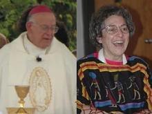 Bishop Paul Loverde and the late Sr. Denise Mosier.