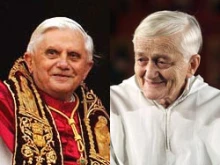 Pope Benedict XVI and the late Brother Roger