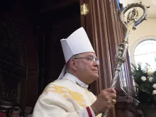 Archbishop Chaput processes into Mass, April 1, 2016. 