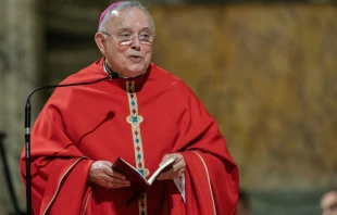 November 27, 2019: Archbishop Charles Chaput in Rome for his final ad limina visit as Archbishop of Philadelphia.   Daniel Ibáñez/CNA