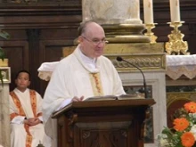 Cardinal Comastri delivers his homily on Mother Teresa at San Lorenzo in Damaso