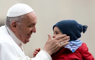 Pope Francis at the General Audience in St. Peter's Square, May 15, 2019.   Daniel Ibanez/CNA.