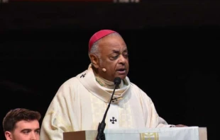 Archbishop Wilton Gregory at a Mass celebrated at the Capital One Arena before the 2020 March for Life.   Peter Zelasko/CNA