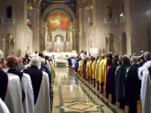 The Knights of Columbus celebrate the opening of their annual convention with Mass in the Basilica Shrine of the Immaculate Conception.