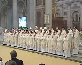 Legionary priests at an ordination ceremony