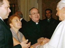 Frank and Julie LaBoda meeting with Pope Benedict XVI