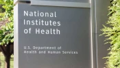 Sign outside National Institute of Health, Department for Health and human Services, Washington D.C.