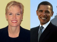 Cecile Richards / President-elect Barack Obama