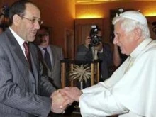 Pope Benedict receives PM Nouri Al-Maliki