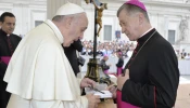 Pope Francis with Archbishop Blase Cupich of Chicago on Sept. 2, 2015.