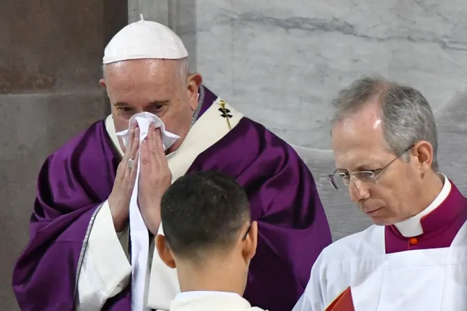 Pope Francis during Ash Wednesday Mass Feb 26 2020 Credit Alberto Pizzoli Getty Images single use