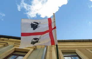 Flag of Sardinia.   Route 66/Shutterstock