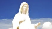 A statue of Our Lady in Medjugorje, Bosnia and Herzegovina.