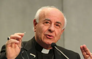 Archbishop Vincenzo Paglia, president of the Pontifical Academy for Life. Credit: Walter Breitenmoser/CNA