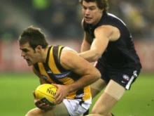 Carlton playing against Hawthorn