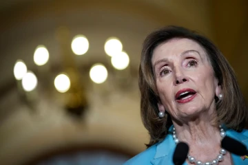 Speaker of the House Nancy Pelosi (D-CA) speaks before a meeting with President of Finland Sauli Niinisto and Prime Minister of Sweden Magdalena Andersson at the U.S. Capitol May 19, 2022 in Washington, DC.