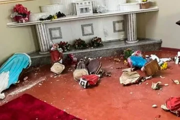 brazil church vandalism