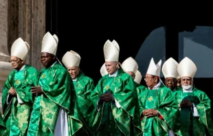 Opening Mass in St. Peter's Square for the 15th Ordinary General Assembly of the Synod of Bishops on Oct. 3, 2018.   Daniel Ibanez/CNA