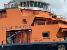 The MV Dorothy Day, which is expected to join the fleet of Staten Island Ferries in 2022. Credit: NYC DOT.