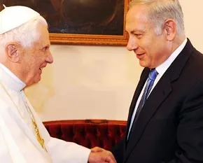 Pope Benedict discusses two-state solution with Netanyahu