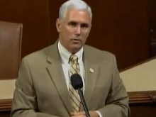 Congressman Mike Pence (R-IN) speaking today on the House floor