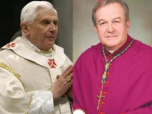 Pope Benedict and Archbishop-elect Roger Paul Morin