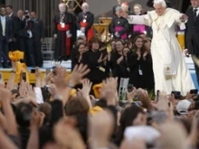 Pope Benedict at the concert put on by Young People Against War