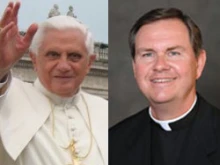 Pope Benedict and Msgr. Timothy Doherty.