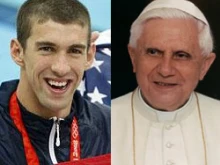 Michael Phelps / Pope Benedict XVI