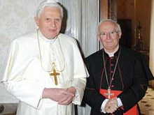 Pope Benedict XVI with Cardinal Canizares