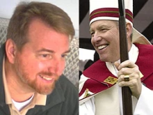 Scott Caton and Bishop Matthew Clark.