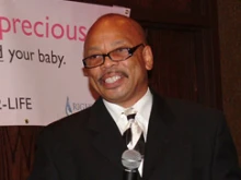 Rev. Clenard Childress speaks at the St. Joe County Right to Life dinner